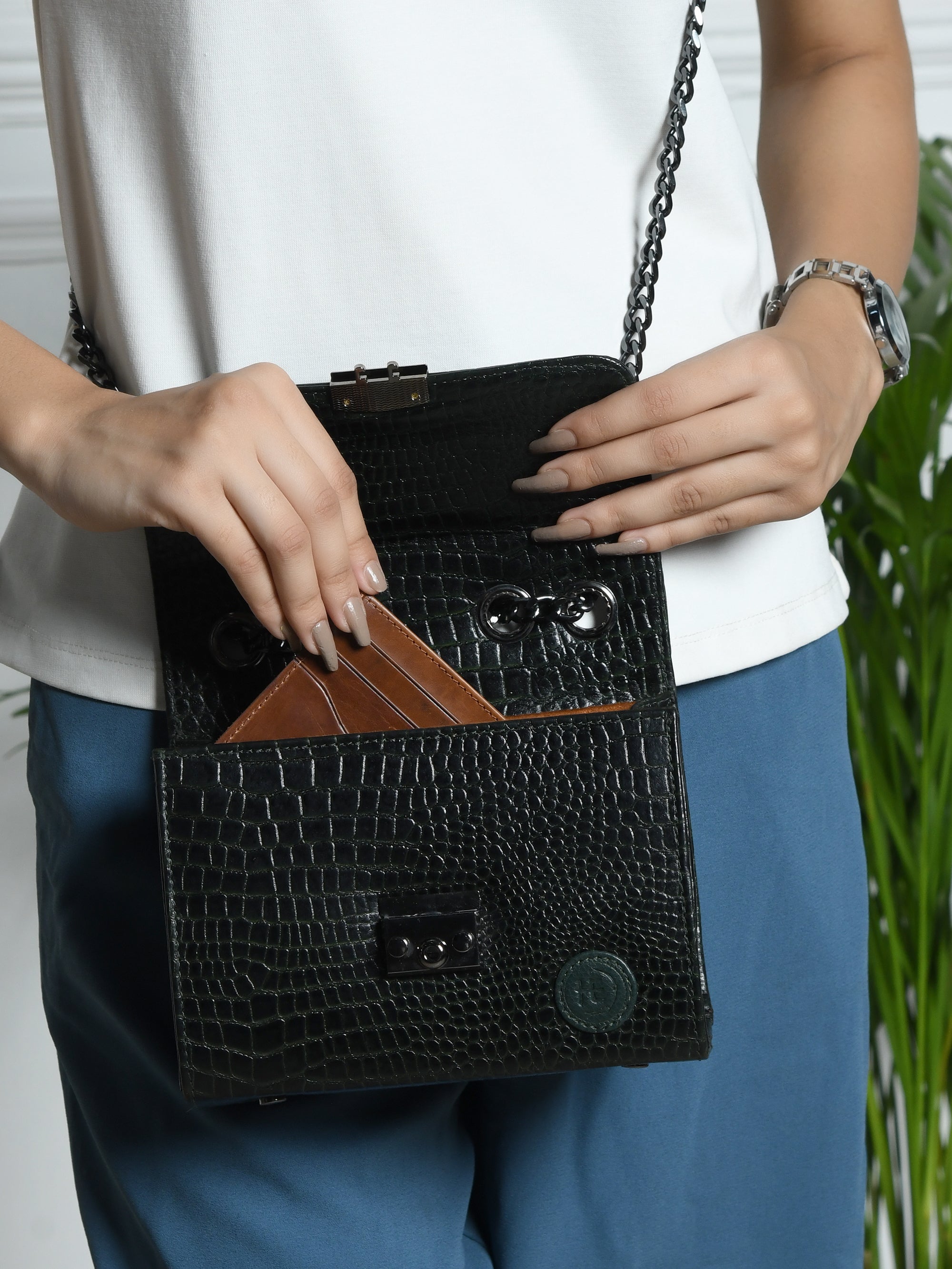 Obsidian Executive Leather Briefcase